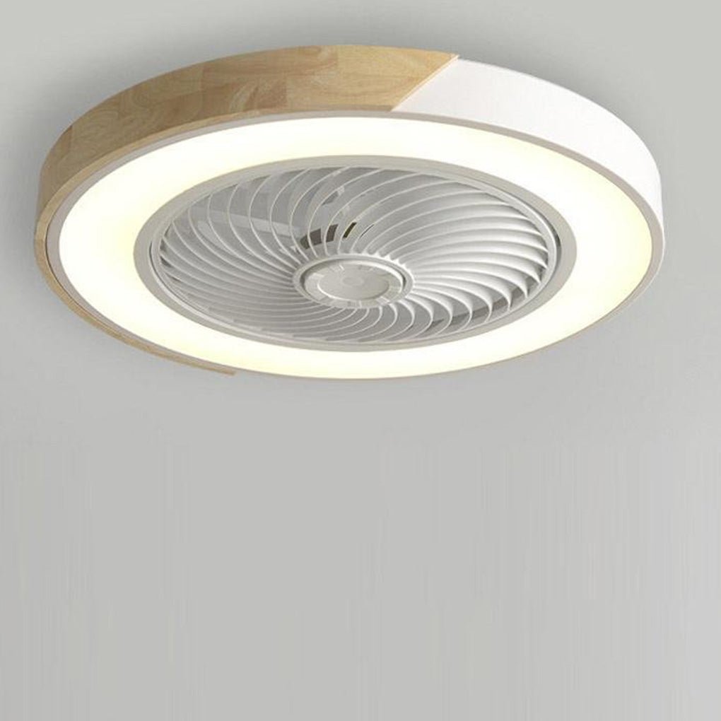 Moderne LED Plafondventilator Zonder Frame – Elegante en Stille Koeling met Afstandsbediening