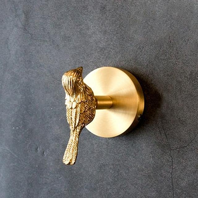 Gouden Messing Wandhaken – Handgemaakte Dierontwerpen voor Stijlvolle Wanddecoratie