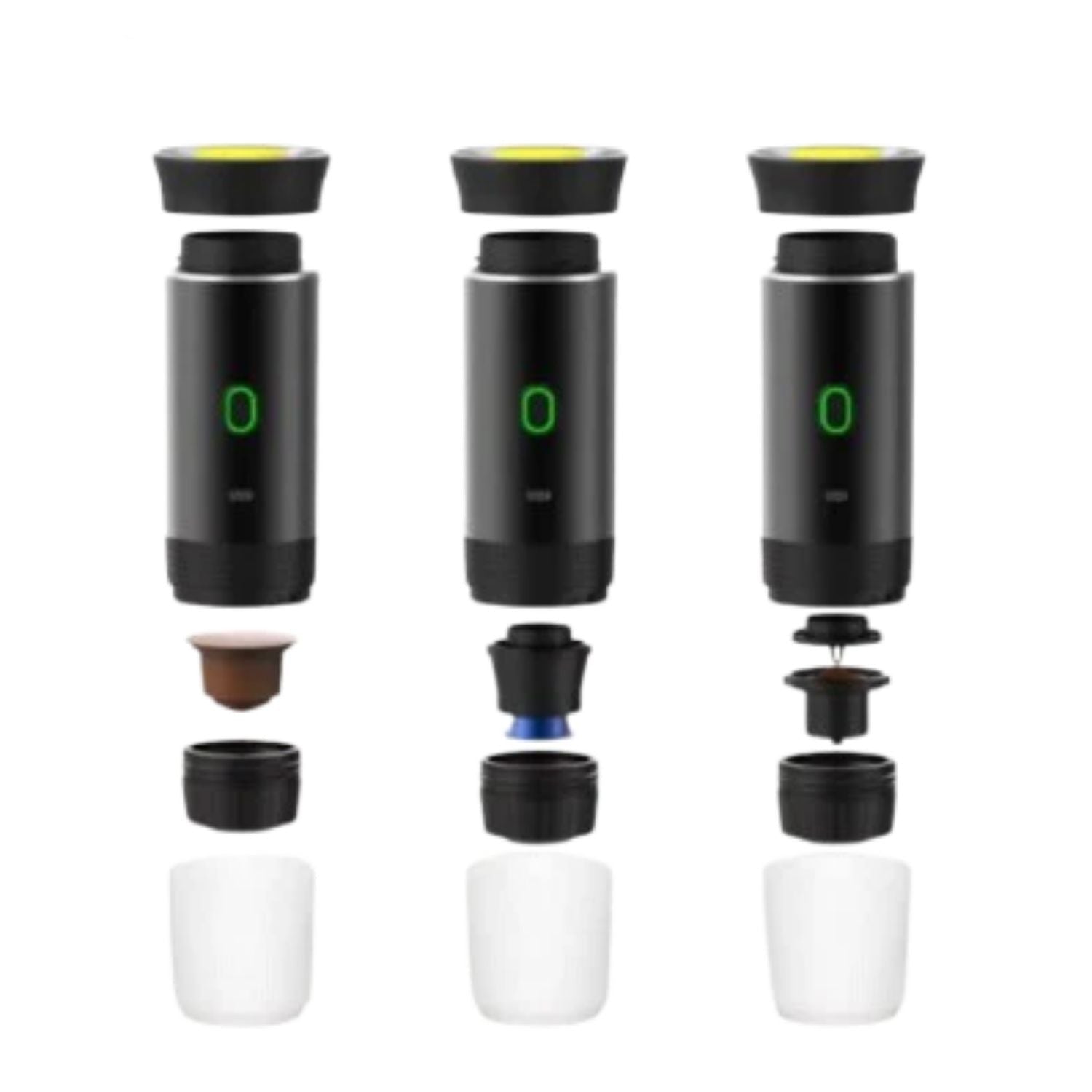 CaféÉlite Luxe 3-in-1 | Draagbare espressomachine voor perfecte koffiebeleving