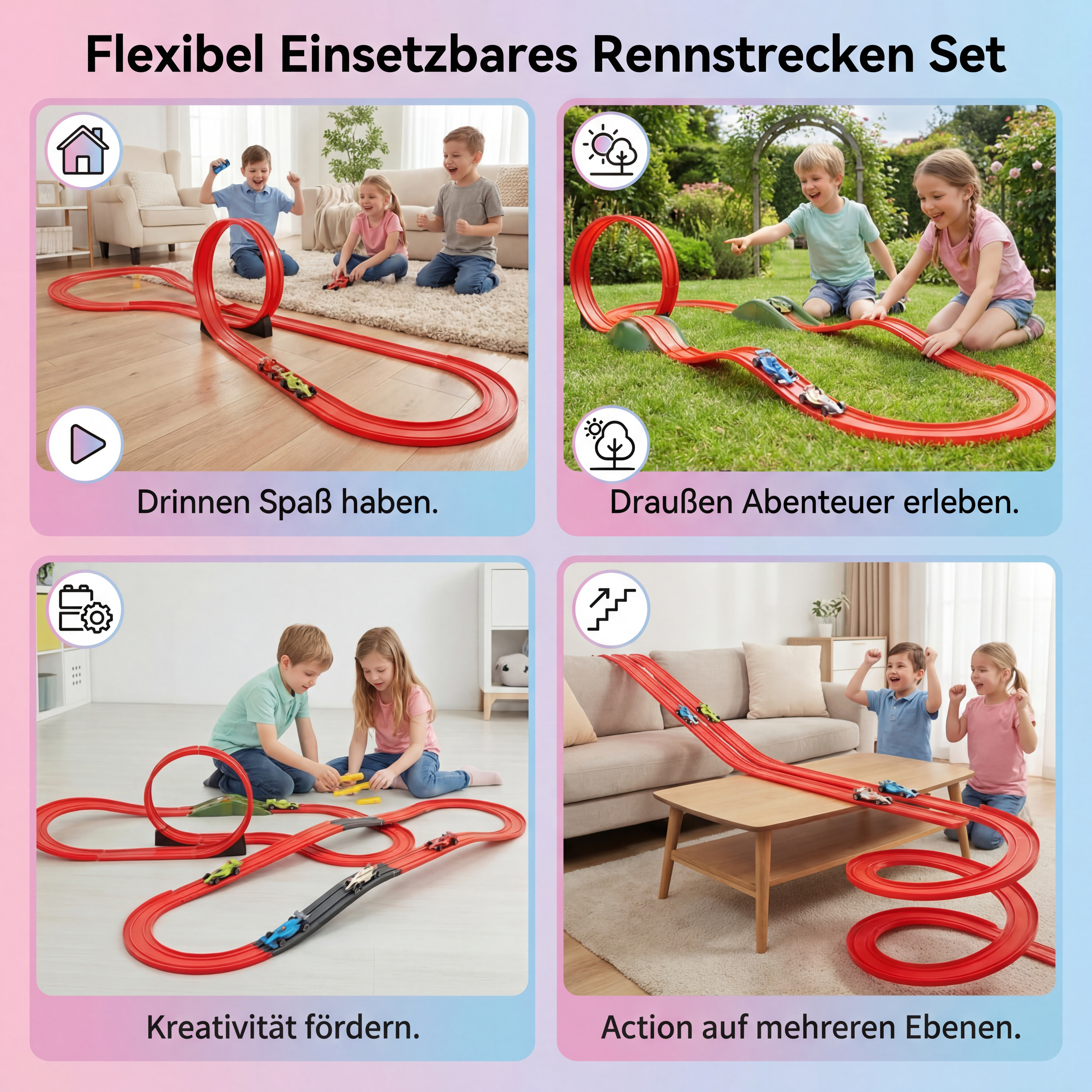 Flexibel Inzetbaar Racebaan Set