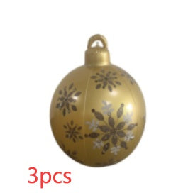 Opblaasbare Christmas Kerstbal 60 cm – Weerbestendige PVC Kerstdecoratie voor Buiten