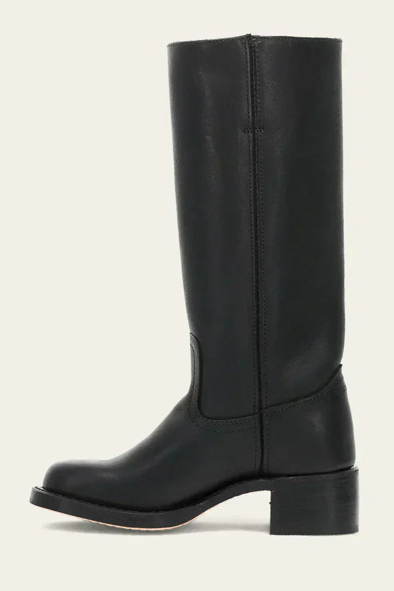 WesternSoul hoge dameslaarzen – stijlvolle leren look met blokhak en western-flair