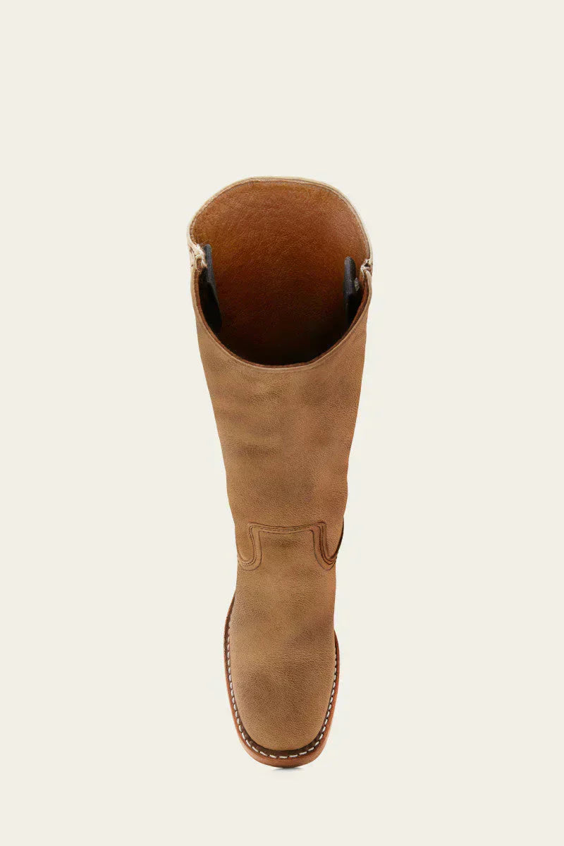 WesternSoul hoge dameslaarzen – stijlvolle leren look met blokhak en western-flair