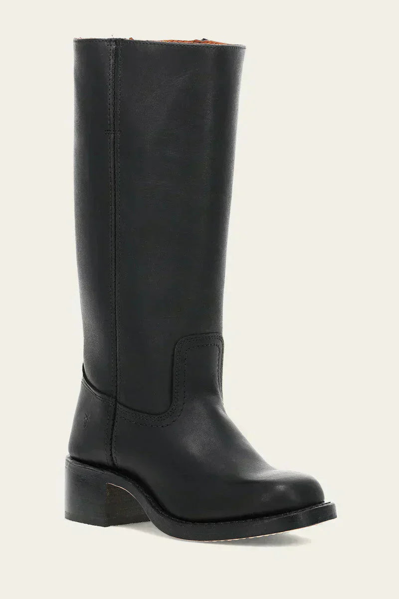 WesternSoul hoge dameslaarzen – stijlvolle leren look met blokhak en western-flair