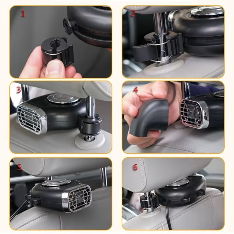 12V Autoverwarming – Draagbare Autoheater met 360° Verstelbare Hoek