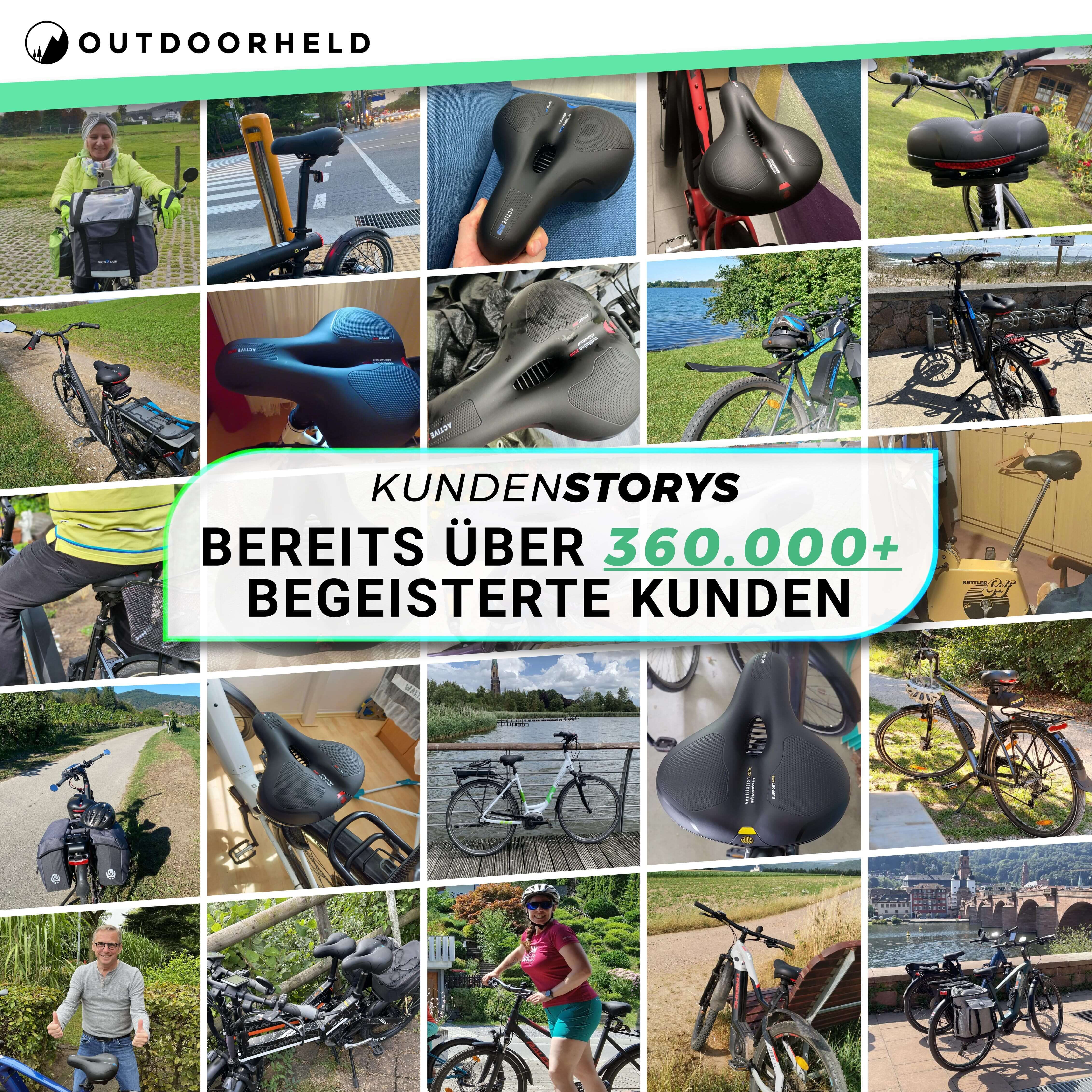 Sandsberg | CloudComfort Pro Fietszadel | Drukverlagende Geheugenfoam | Zwart