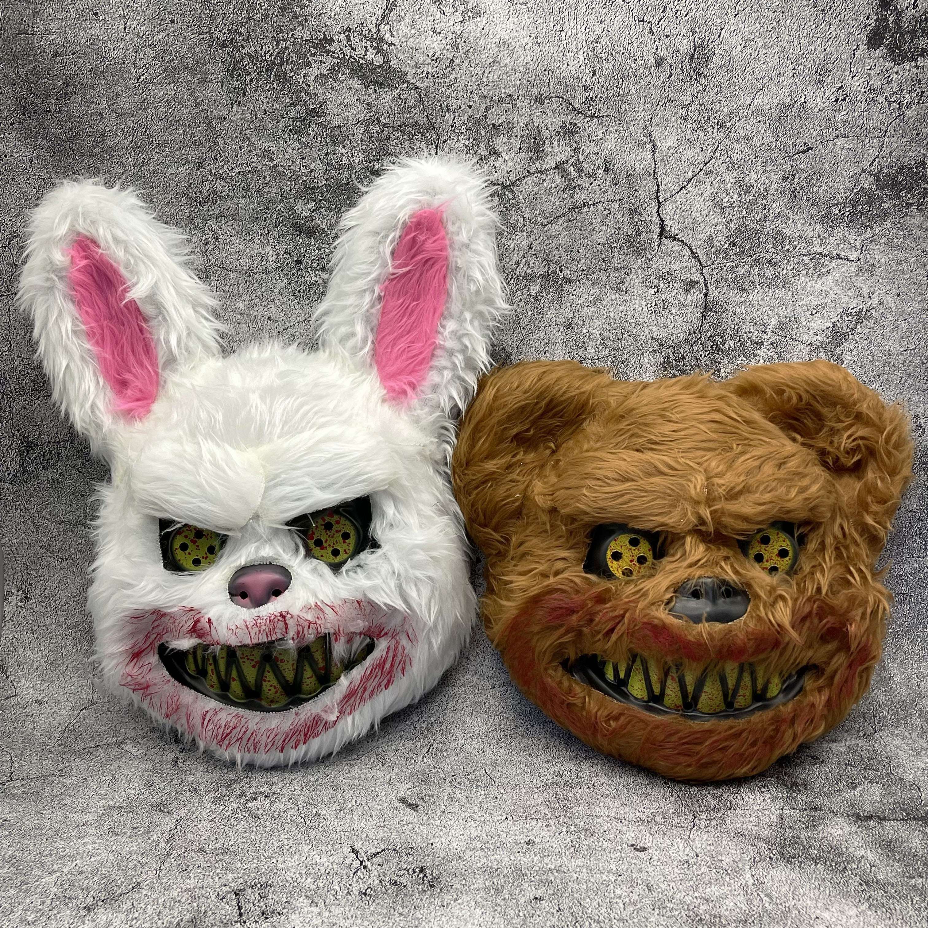 Unisex Engergende Furry Halloween Kostuum Masker | Horror Cartoon Stijl