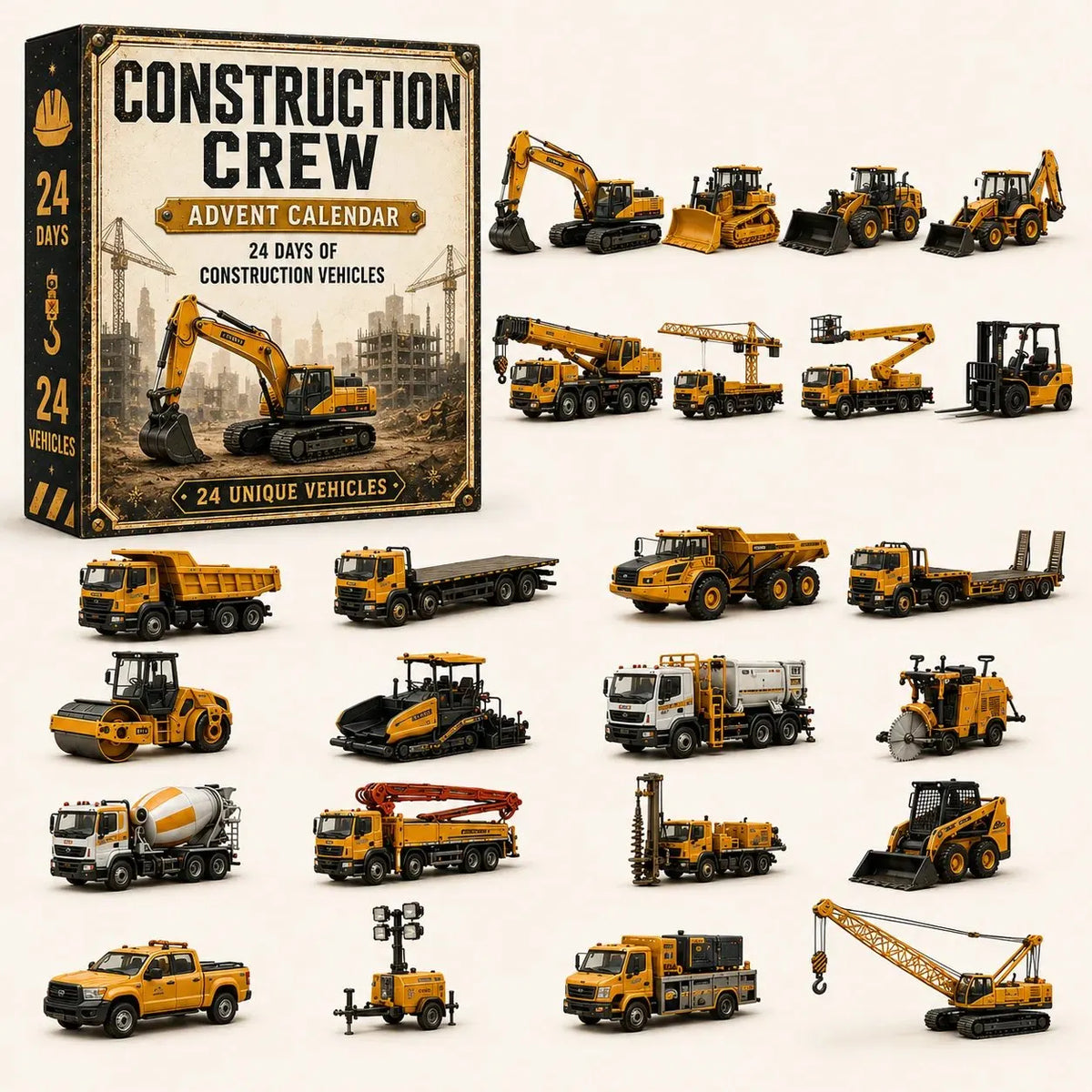🚧 Bouw de Vloot Collectie 24-Daagse Voertuigen Advent Kalender Serie | ✨ Een Nieuw Avontuur Elke Ochtend