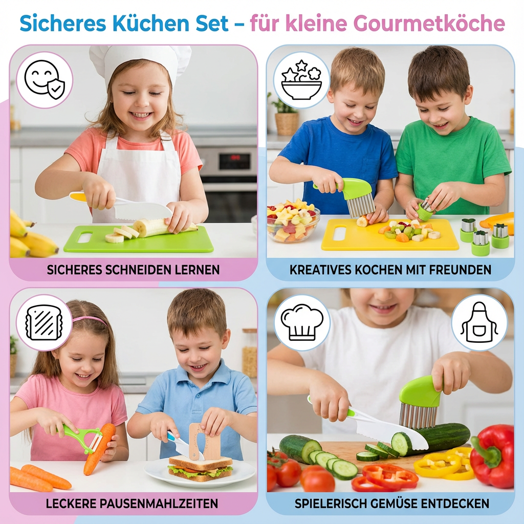 Veilig Keuken Set - voor kleine Gourmetkoks