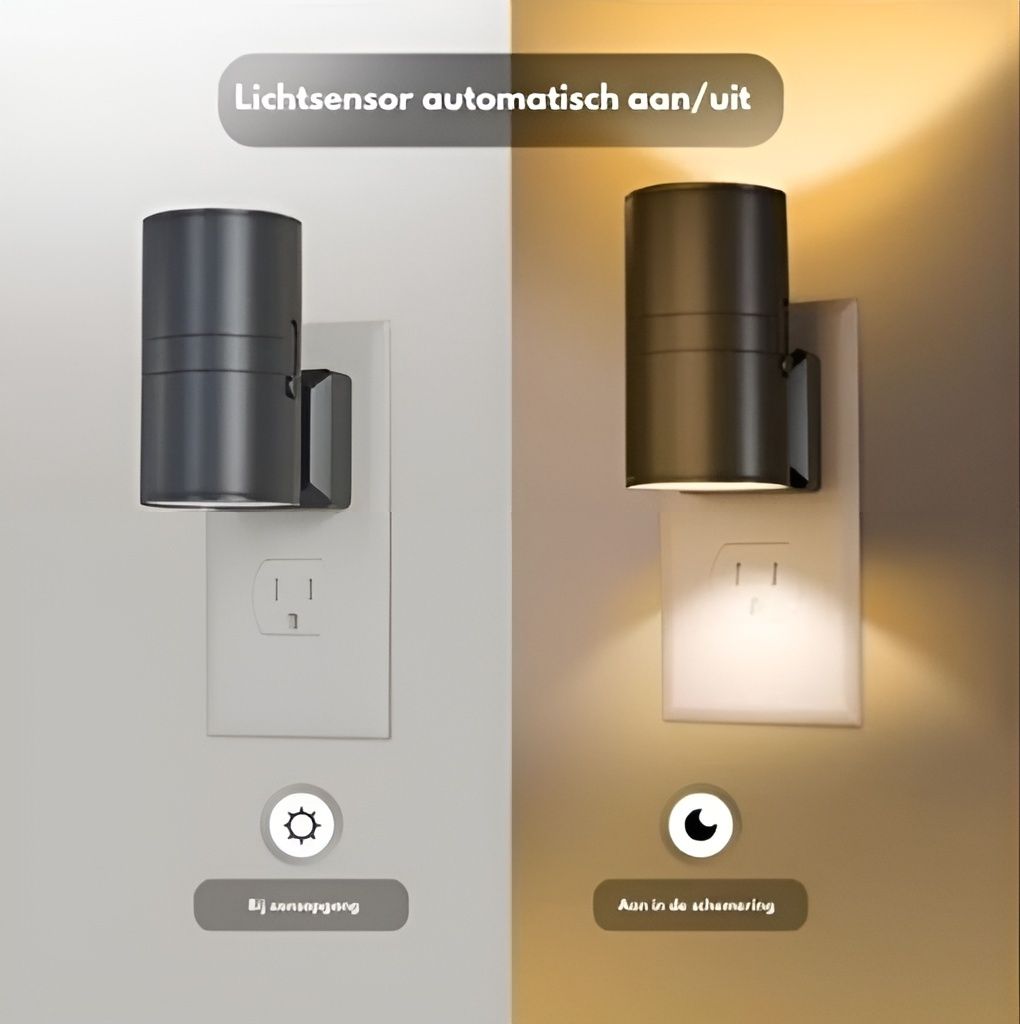 SoftGlow Wandlamp | Instelbaar dimlicht en met sensor