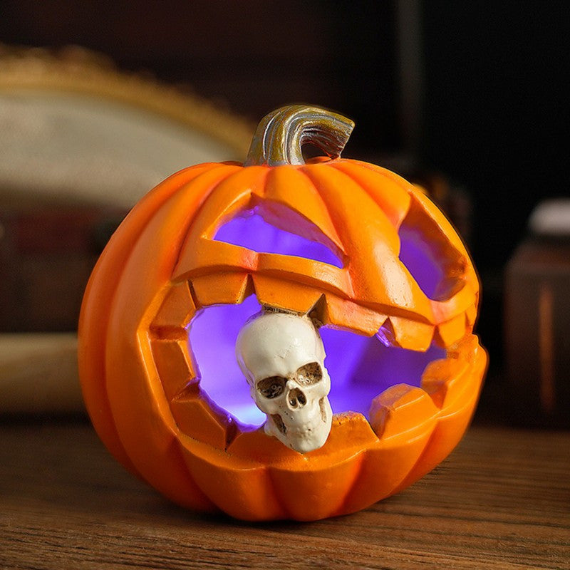 Spookachtige Realistische Jack O'Lantern Halloween Decoratie | Schedel Accessoire