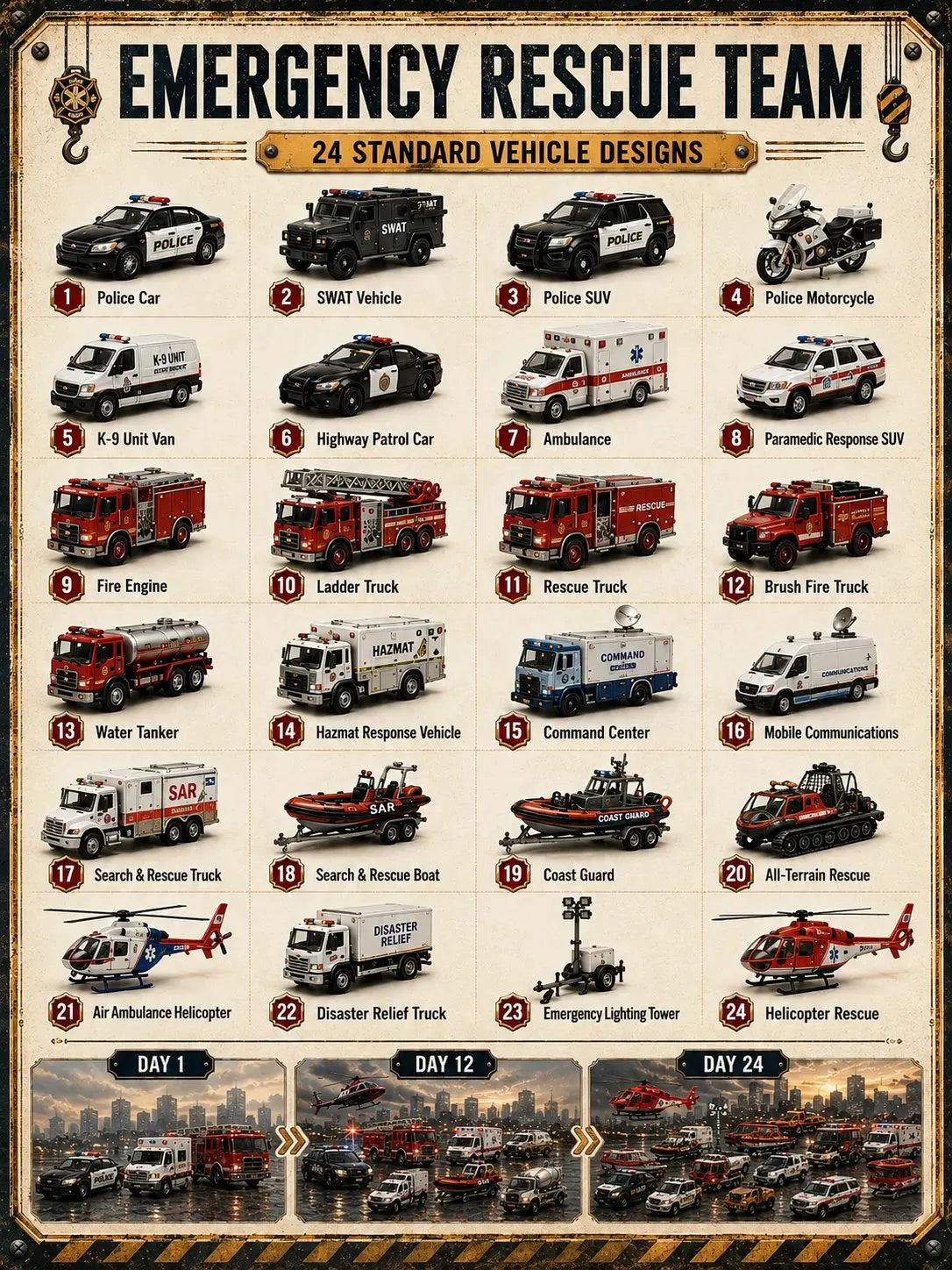 🚧 Bouw de Vloot Collectie 24-Daagse Voertuigen Advent Kalender Serie | ✨ Een Nieuw Avontuur Elke Ochtend