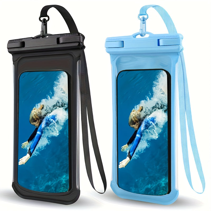 Waterdichte Telefoonhoes met Nekband voor Strand en Reizen – Duurzame PVC Smartphone Case voor 20-32 cm Apparaten
