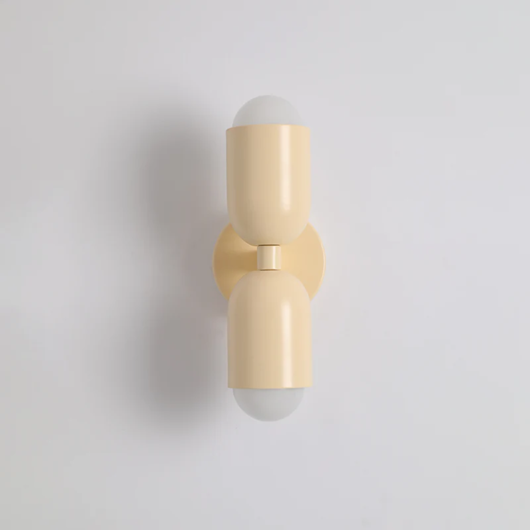 Moderne Metalen Cilinder LED Wandlamp 2-Licht