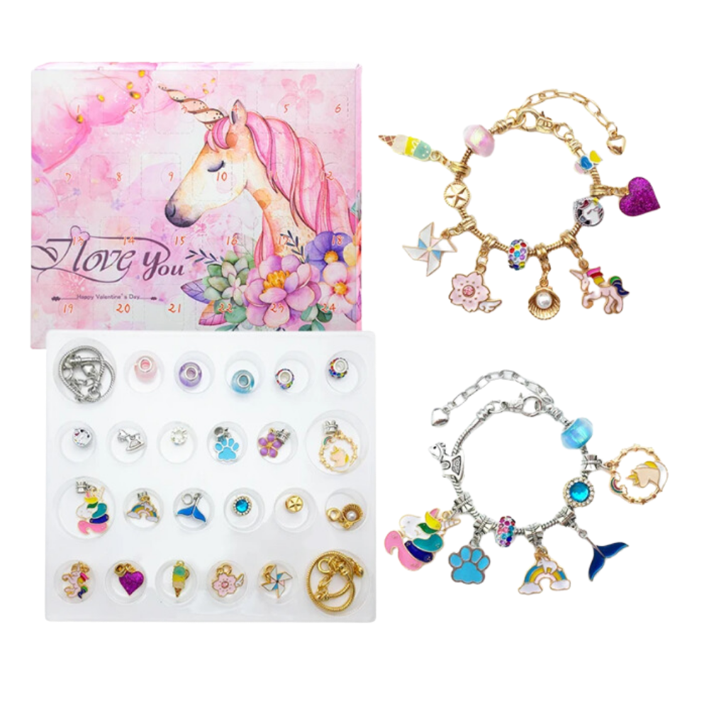 DIY Adventskalender 2026 voor Meisjes – Sieraden- en Armbandenset