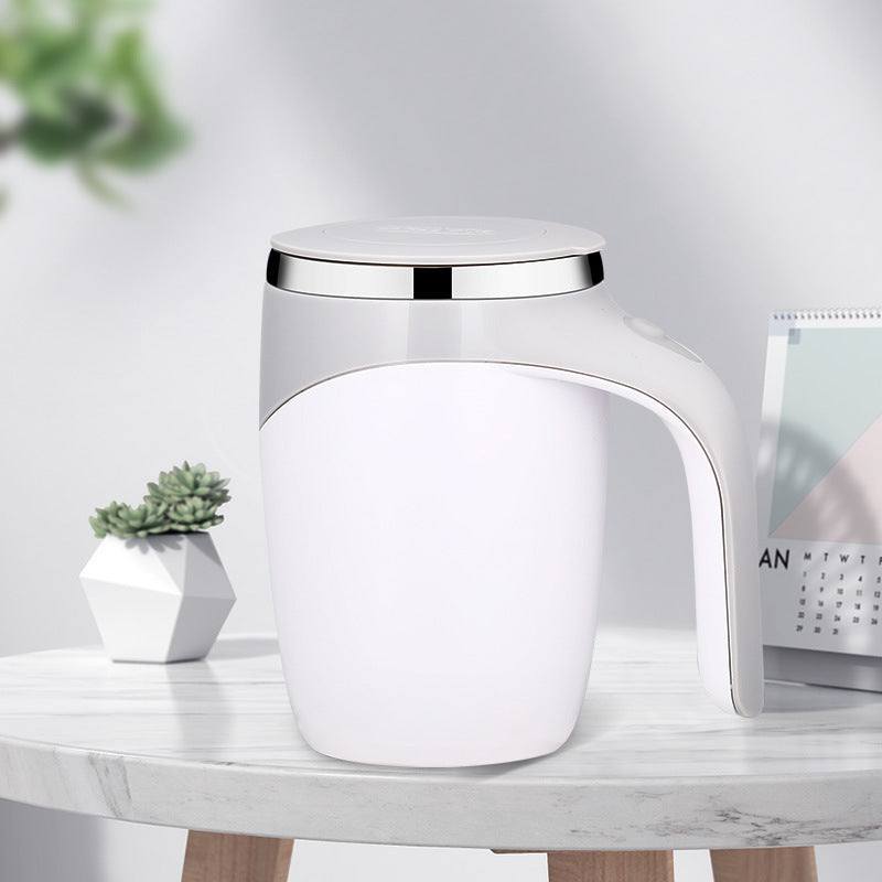 Zelfroerende Reisbeker 380 ml met USB-mixer – Elektrische Koffie- en Eiwitshaker
