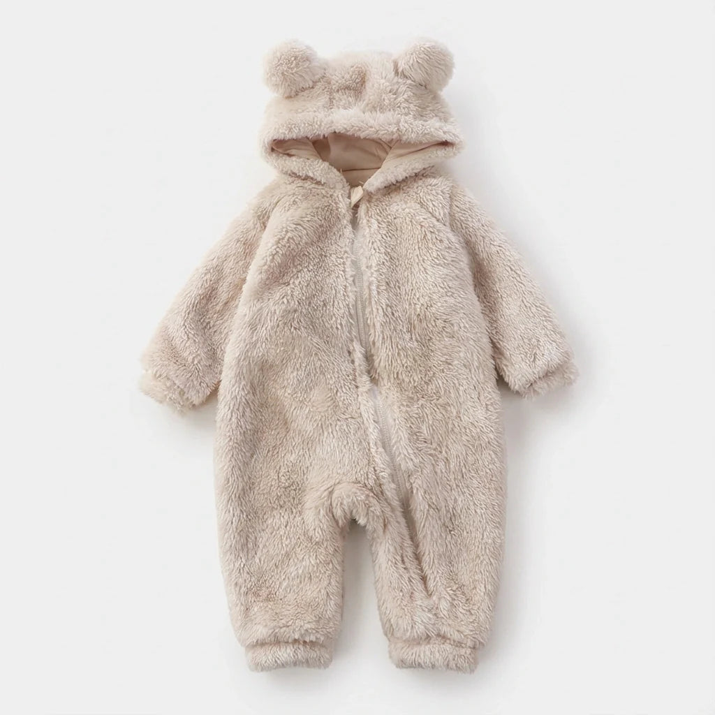 BabyBear | Pluche Beer Winter Baby Romper Zachte Cozy Outfit