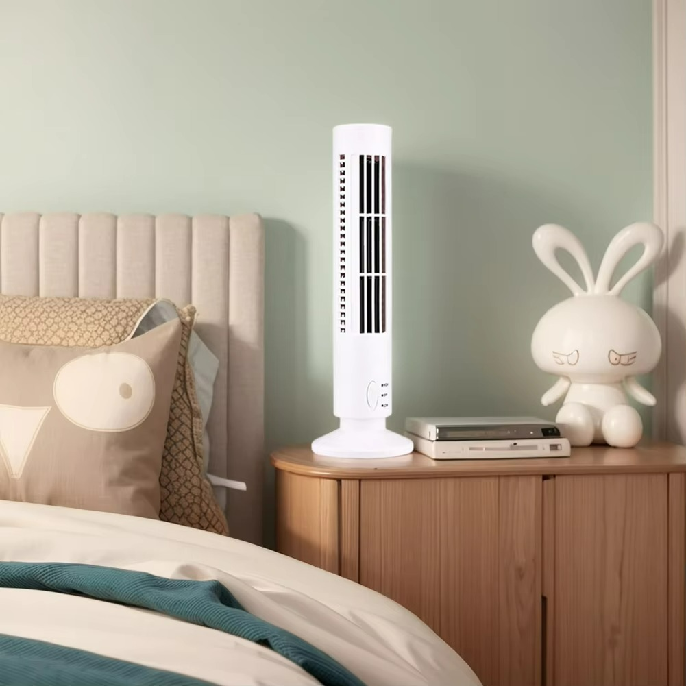 Brisella AirFlow Ventilator | Bladeloos ontwerp met USB-voeding voor stijl en veiligheid