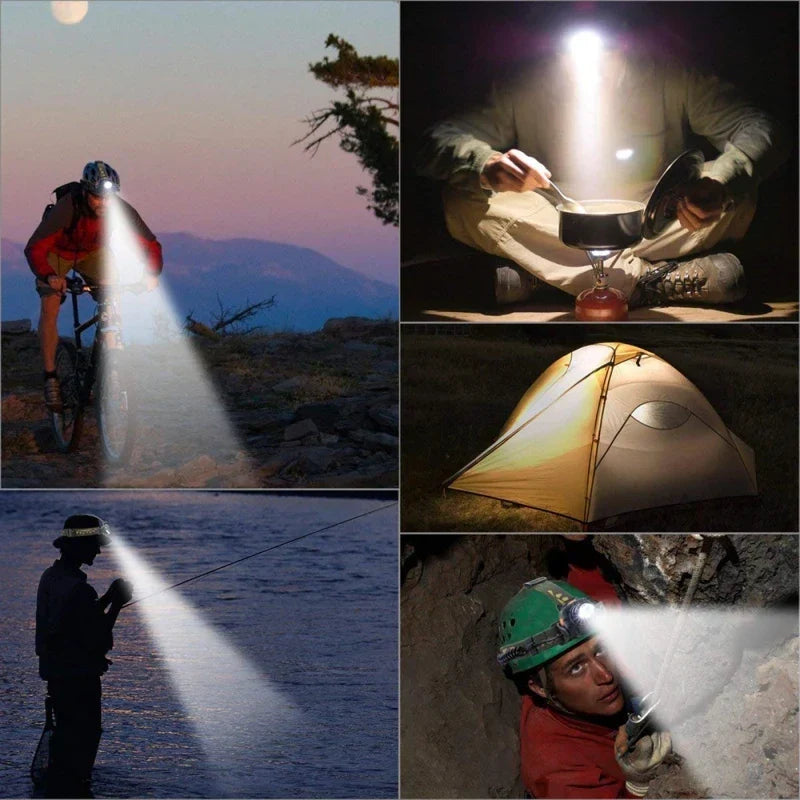 Oplaadbare Waterdichte LED Hoofdlamp met Zoomfunctie voor Outdoor