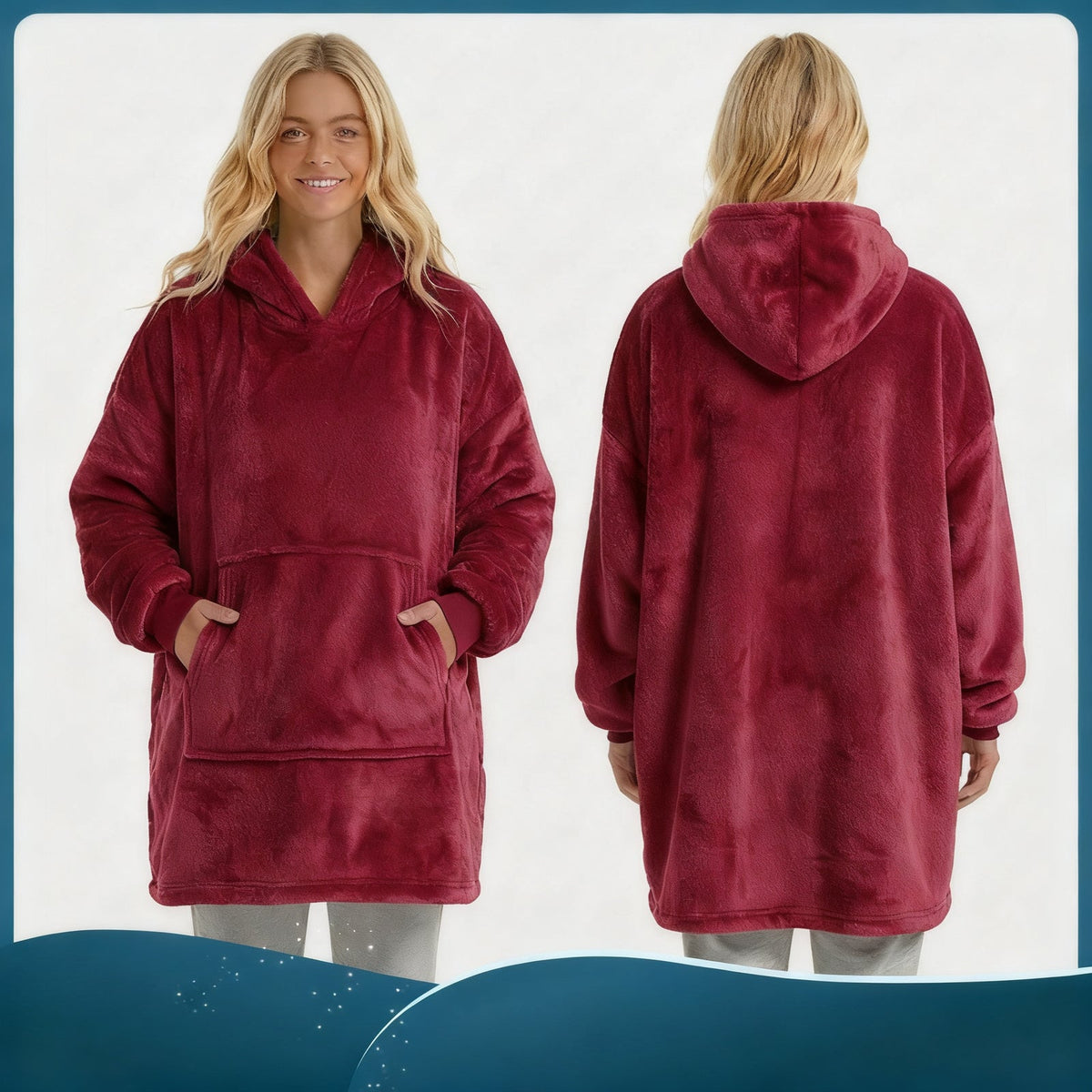 Draagbare deken van fleece, 350 g/m²
