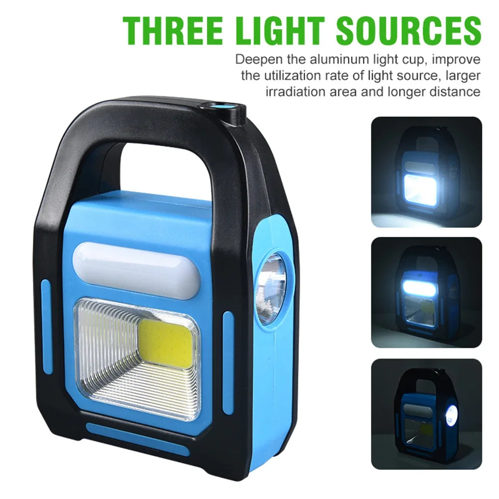 Oplaadbare USB-Campinglamp met Powerbank – SolarGlow