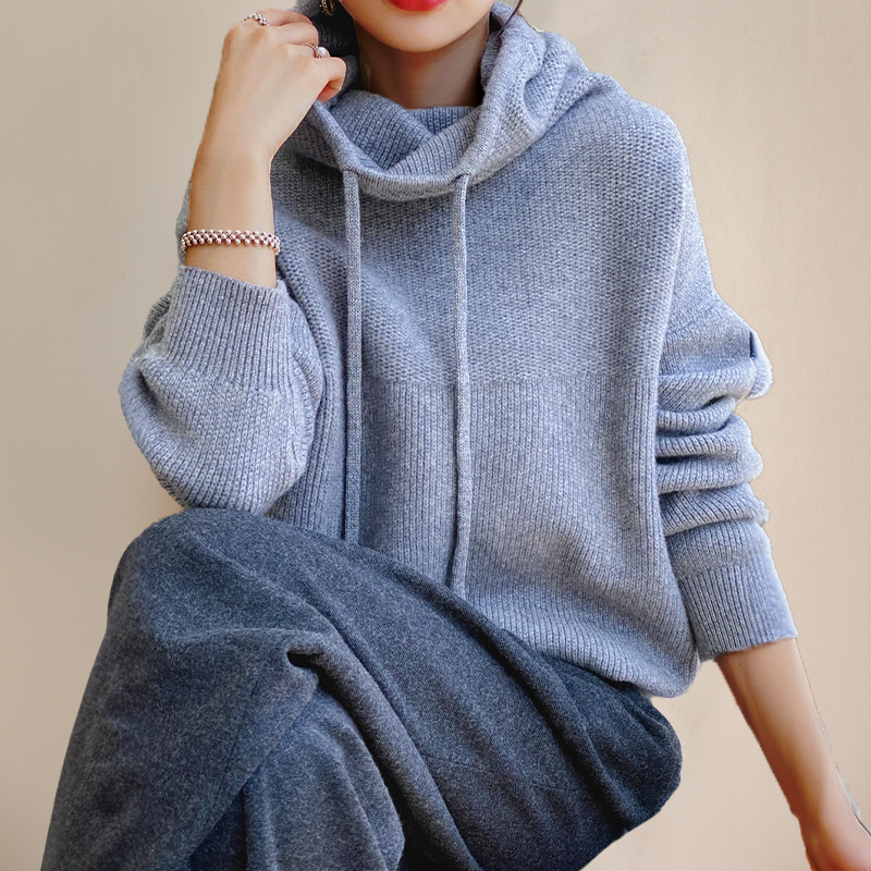 Lina™ | Kuschelige Strick-Hoodie