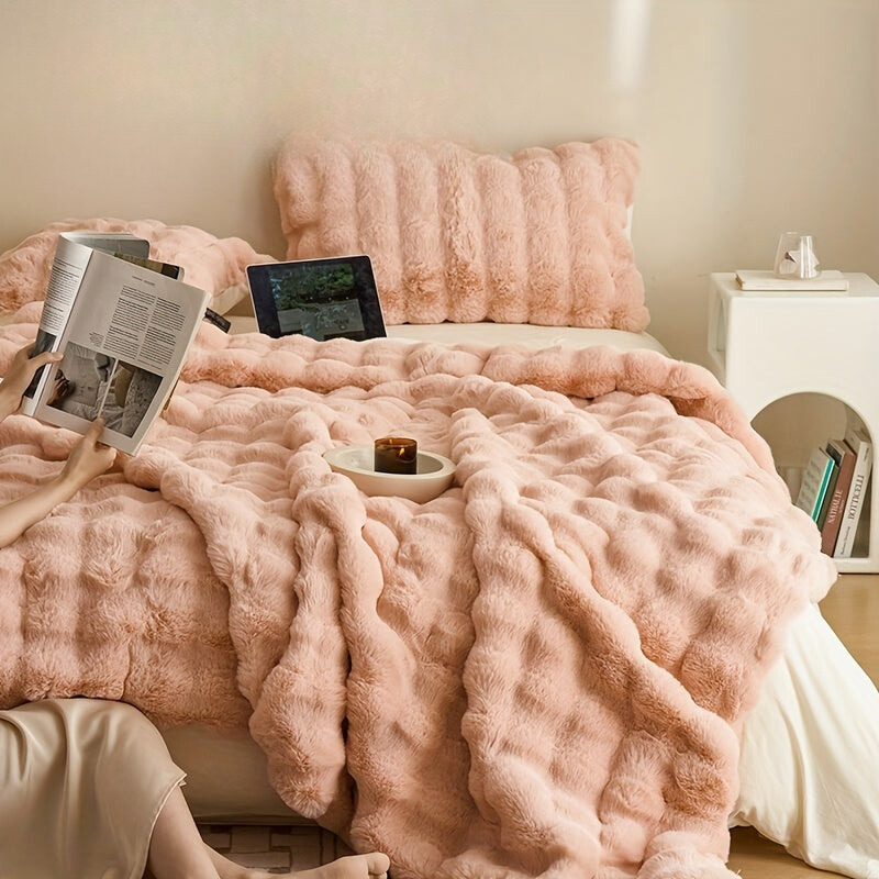 Dubbelzijdige Fleece Deken – Extra Zachte en Warme Knuffeldeken voor Bank en Bed