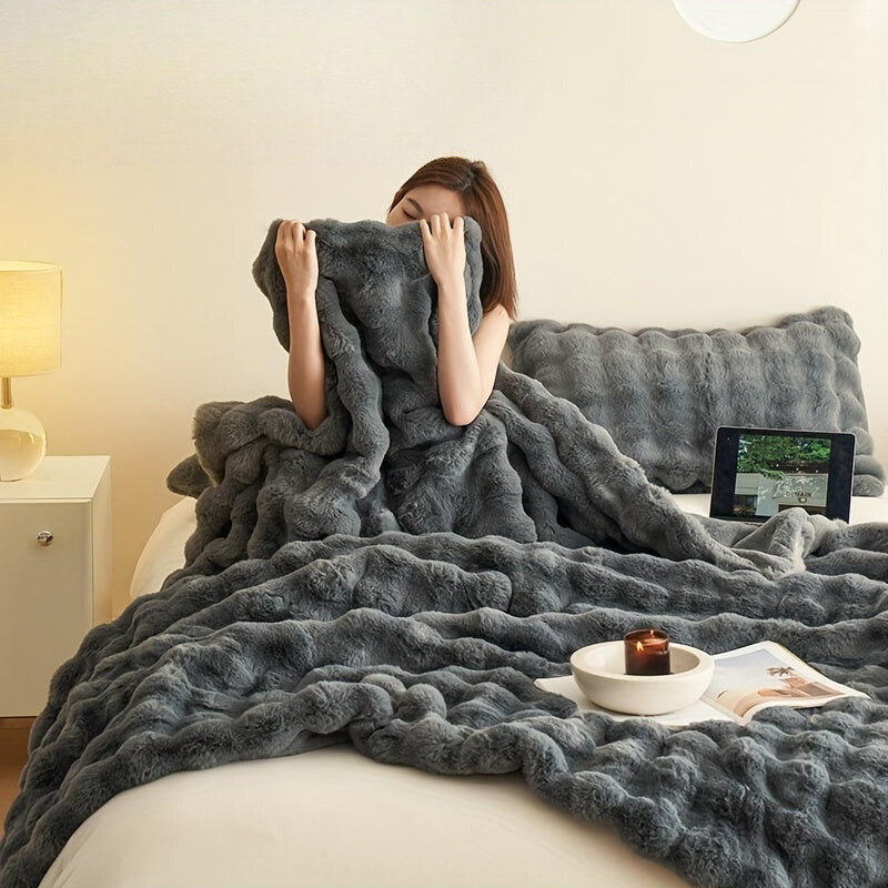 Dubbelzijdige Fleece Deken – Extra Zachte en Warme Knuffeldeken voor Bank en Bed