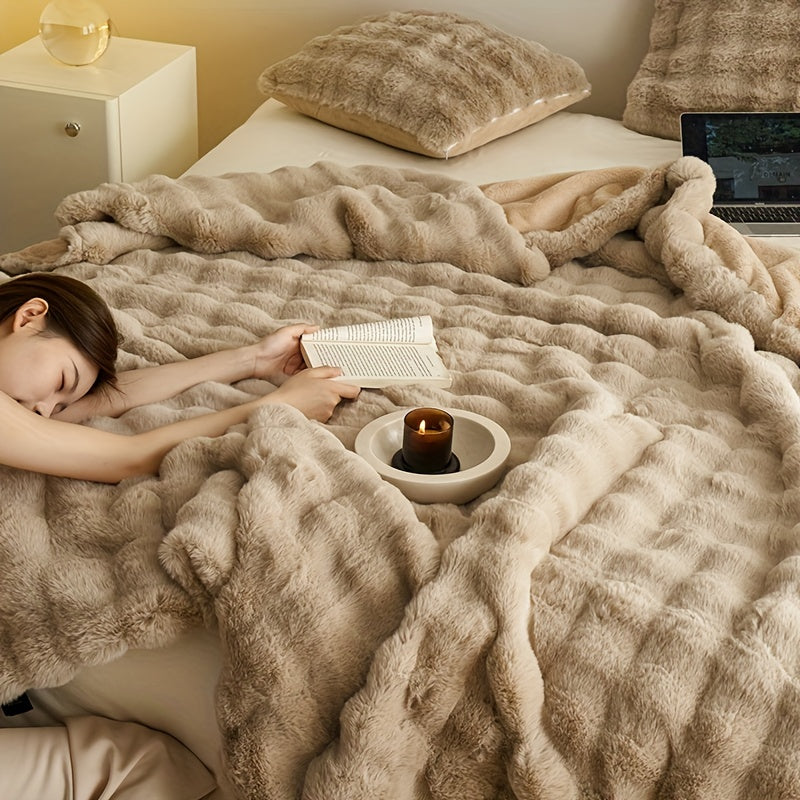 Dubbelzijdige Fleece Deken – Extra Zachte en Warme Knuffeldeken voor Bank en Bed