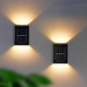 LuxeSolar Elegante LED Wandlamp | Duurzame zonne-energie met automatische werking