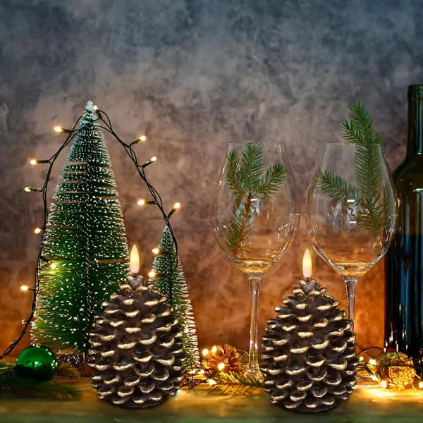 PineGlow LED Kaars | Sfeervolle verlichting met een natuurlijke uitstraling