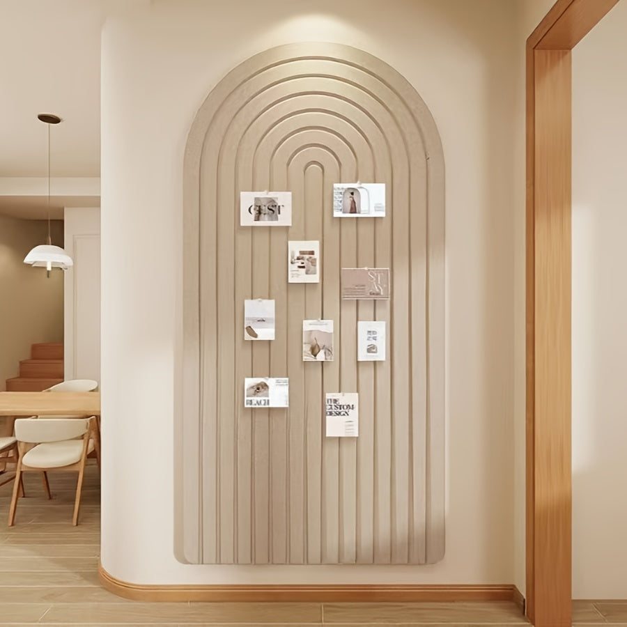 Boogvormige Vilt-Pinnwand – Extra Groot, Zelfklevend en Modern Design