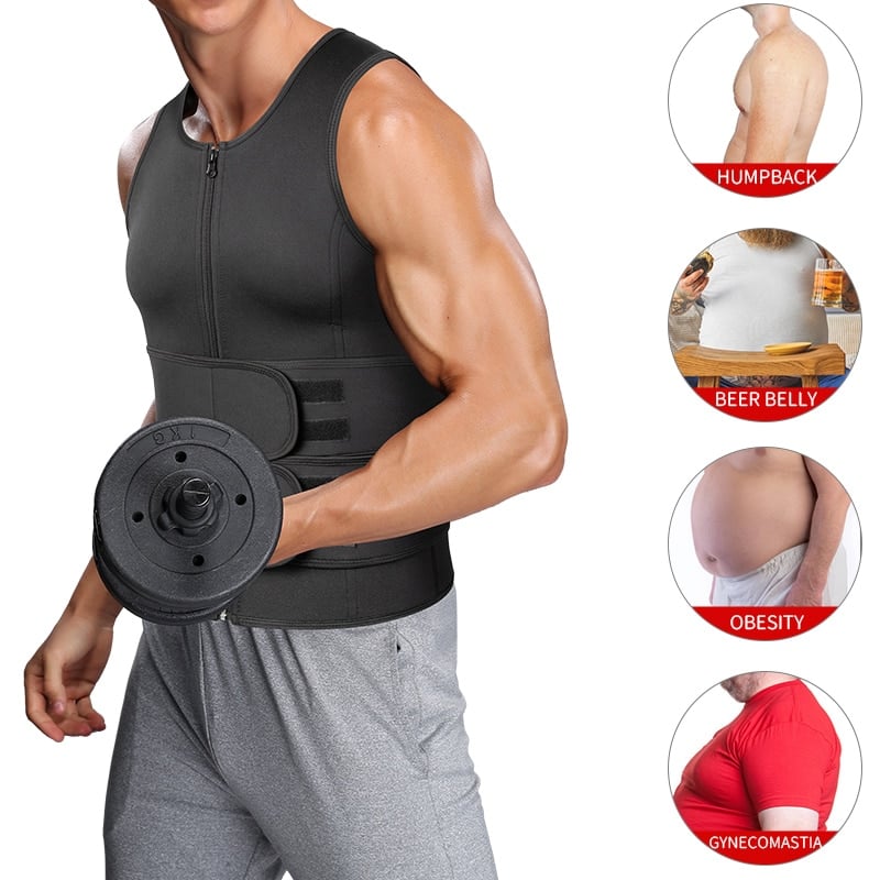 LuxuraFit Heren Sauna Vest & Taille Trainer | Versterkt je training met comfort en stijl