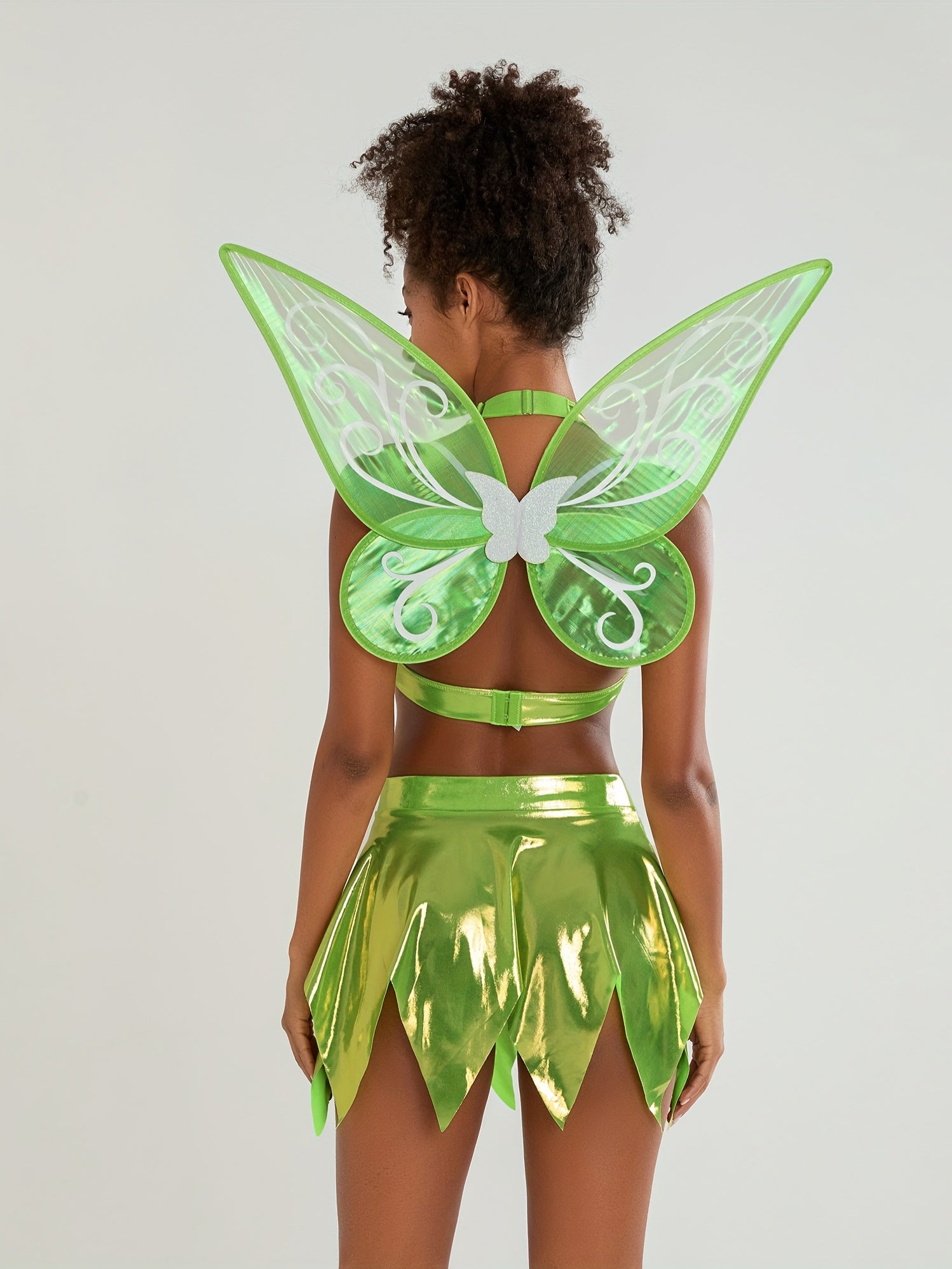 Vrouwen Twee Delige Fee Halloween Kostuum Set | Halter Mini