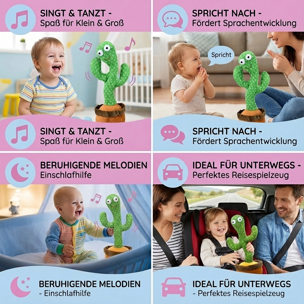 Sprekende Cactus - Interactief Speelgoed voor Kinderen