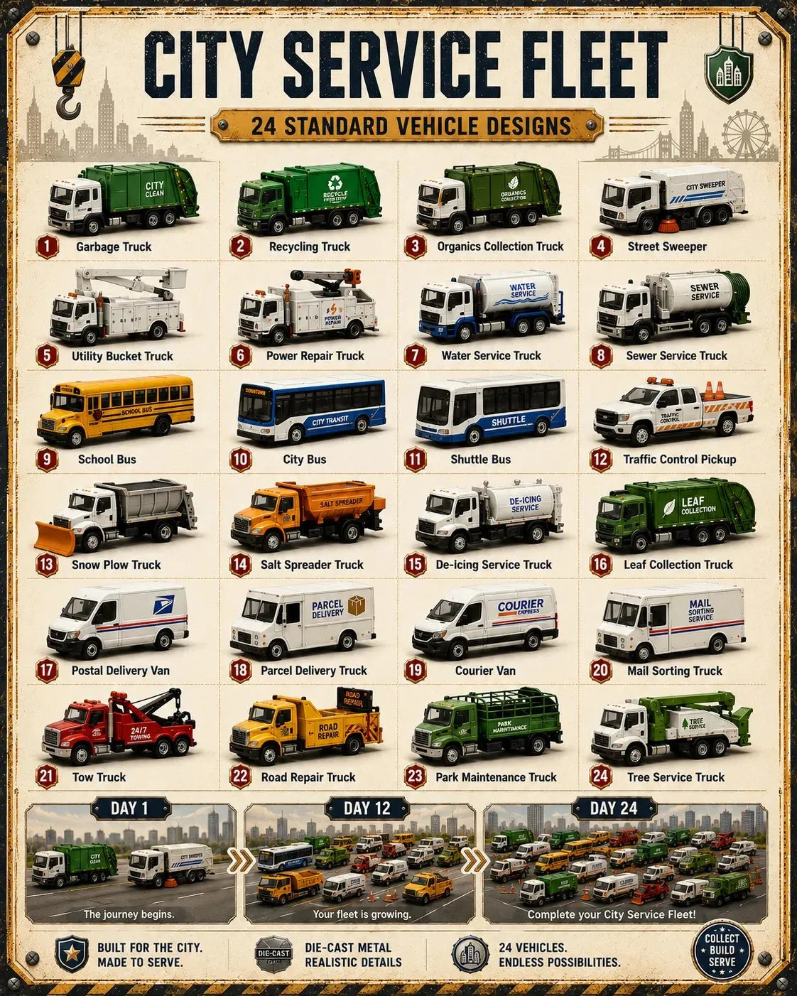 🚧 Bouw de Vloot Collectie 24-Daagse Voertuigen Advent Kalender Serie | ✨ Een Nieuw Avontuur Elke Ochtend