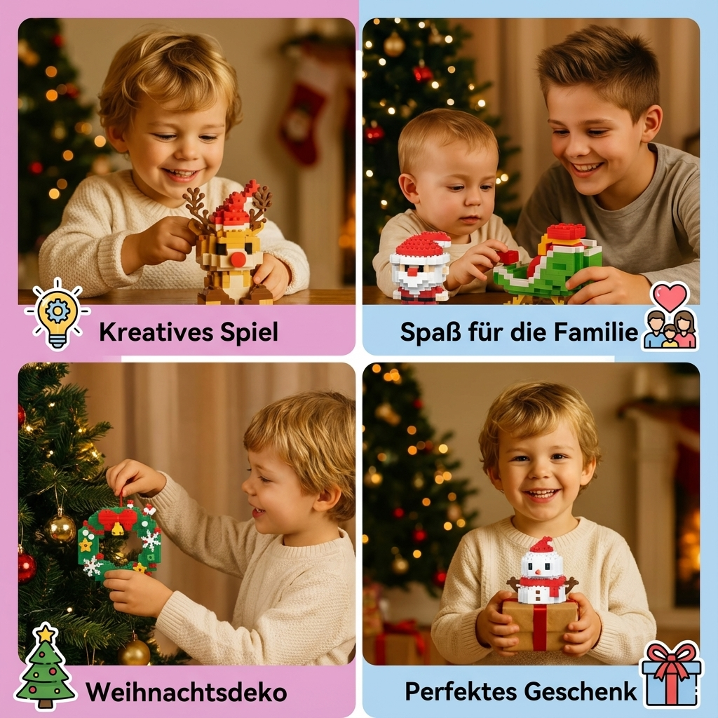 Creatieve Bouwstenen Kerstfiguren - Plezier voor het hele gezin
