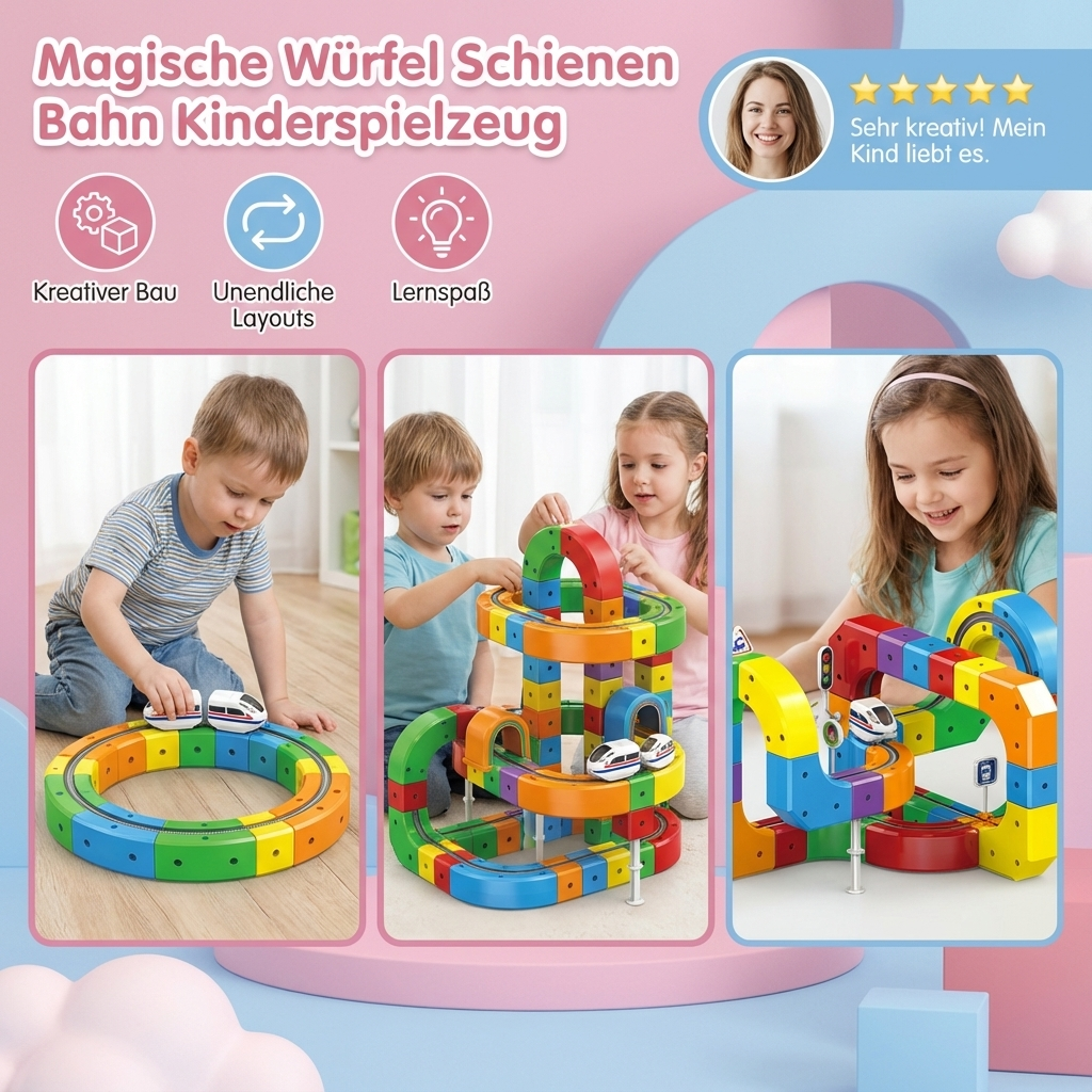 Magische Blokken Spoorbaan Speelgoed voor Kinderen