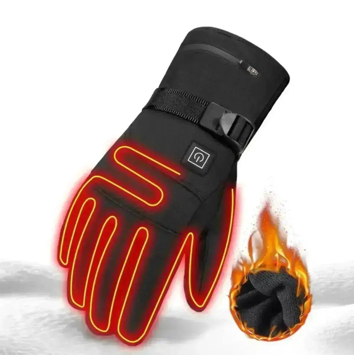 Elektrisch verwarmde waterdichte handschoenen met 3 temperatuurinstellingen