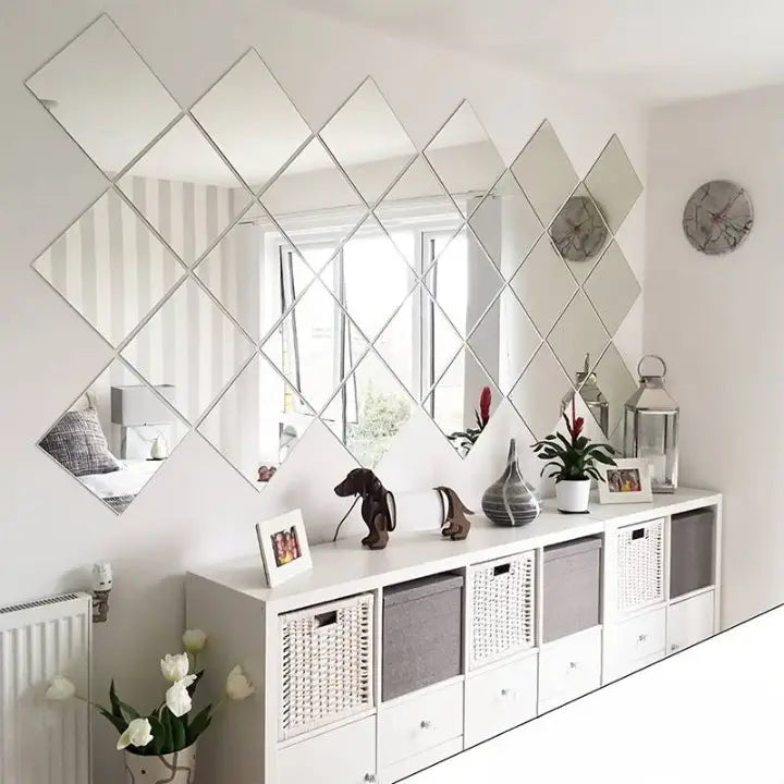 3D Spiegel Muurstickers - Moderne Decoratie