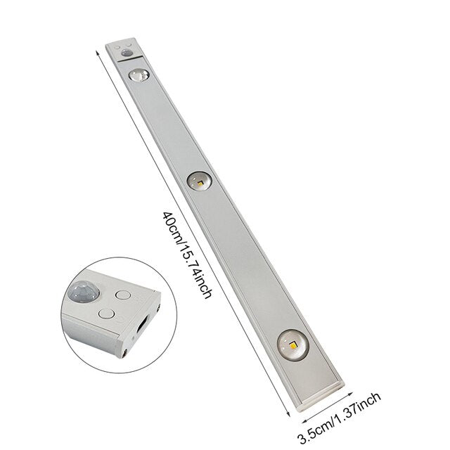 Frendorf Draadloze LED-lamp Bewegingssensor Oplaadbaar Dimbaar 3 kleuren