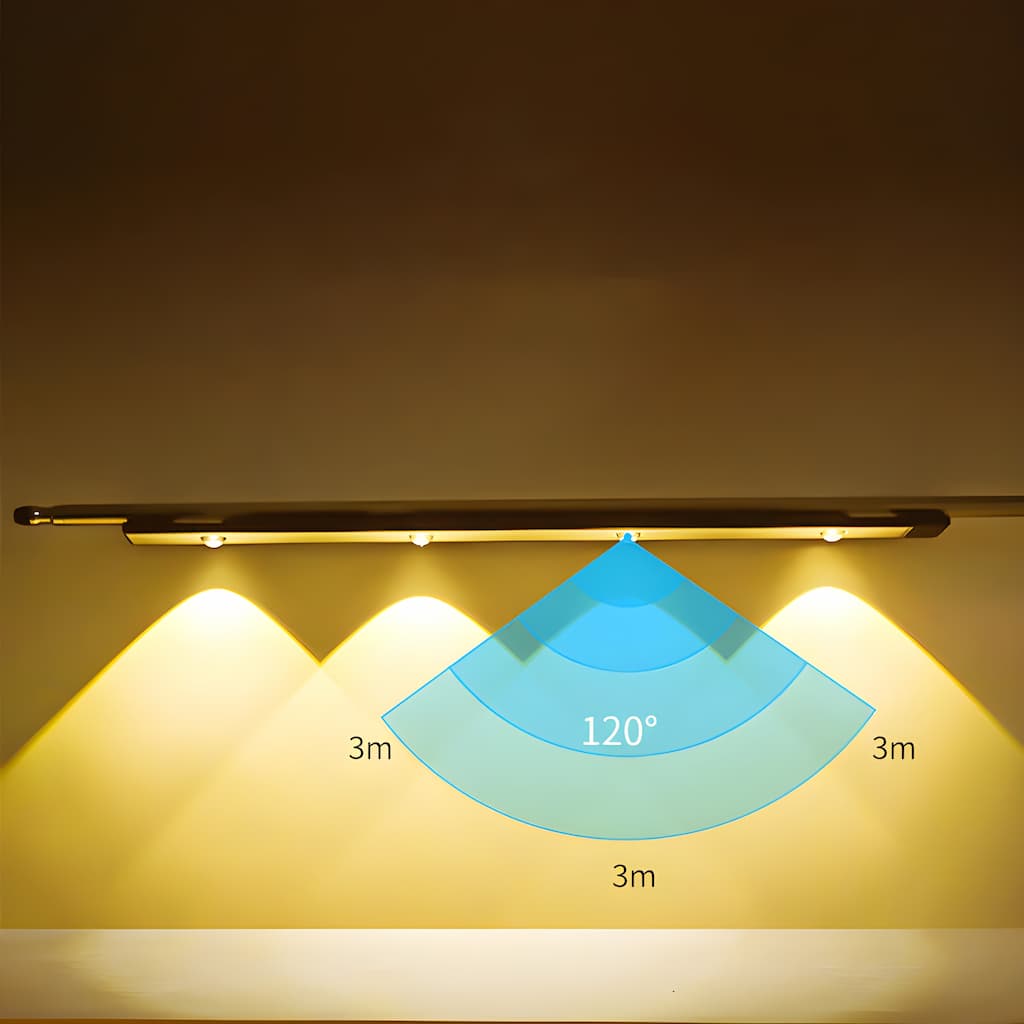Draadloze LED-lamp met bewegingssensor | Oplaadbaar, dimbaar & 3 kleuren