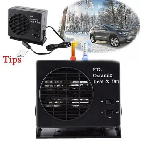 12V Autoverwarming 150W/300W – Keramische Autoheater & Ventilatorkachel