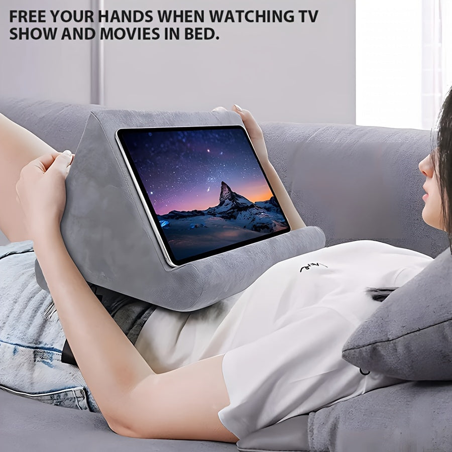 Verstelbare Tabletstandhouder met Zachte Stofontwerp voor iPad en Tablets – Perfect voor Lezen en Films