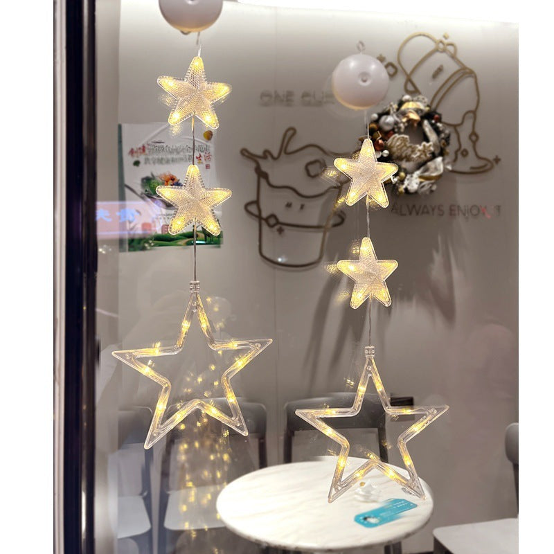 Kerstvensterverlichting met zuignap