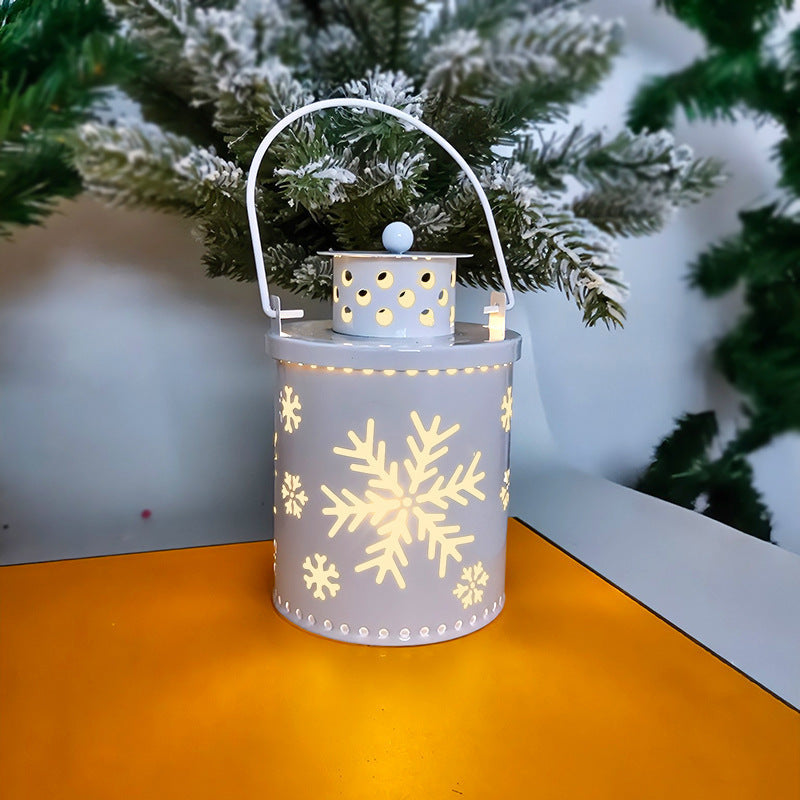 Elektronische Kerstkaars met Flikkerend LED Licht – Decoratieve IJzeren Kaars voor Binnen