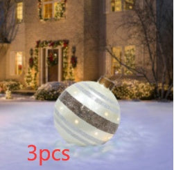 Opblaasbare Christmas Kerstbal 60 cm – Weerbestendige PVC Kerstdecoratie voor Buiten