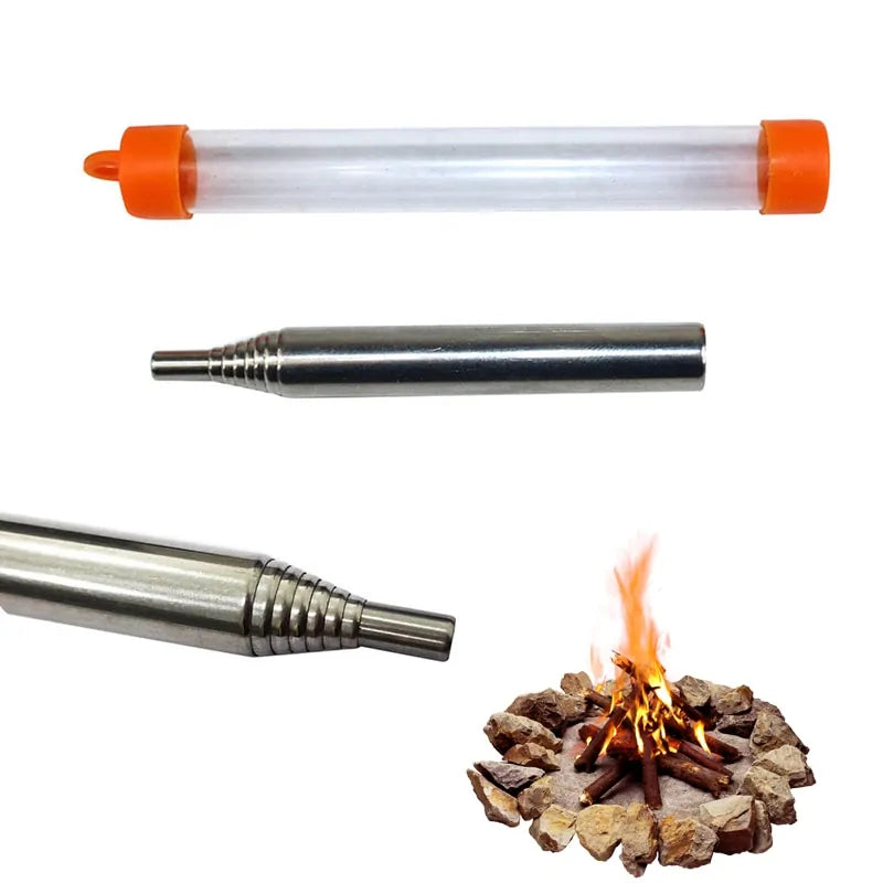 Survival-Blasrohr voor Outdoor-Koken – FireBoost