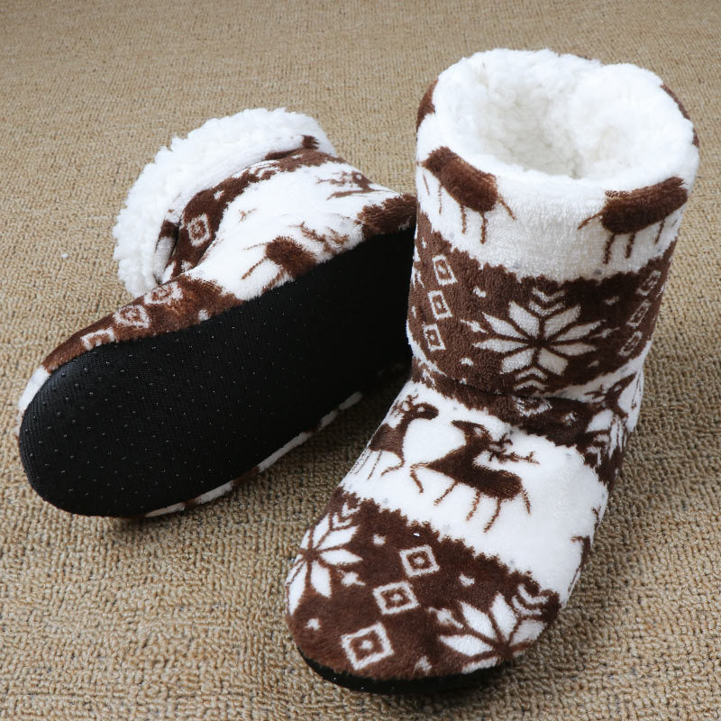Warme Kerst-Huispantoffels van Koraalfleece