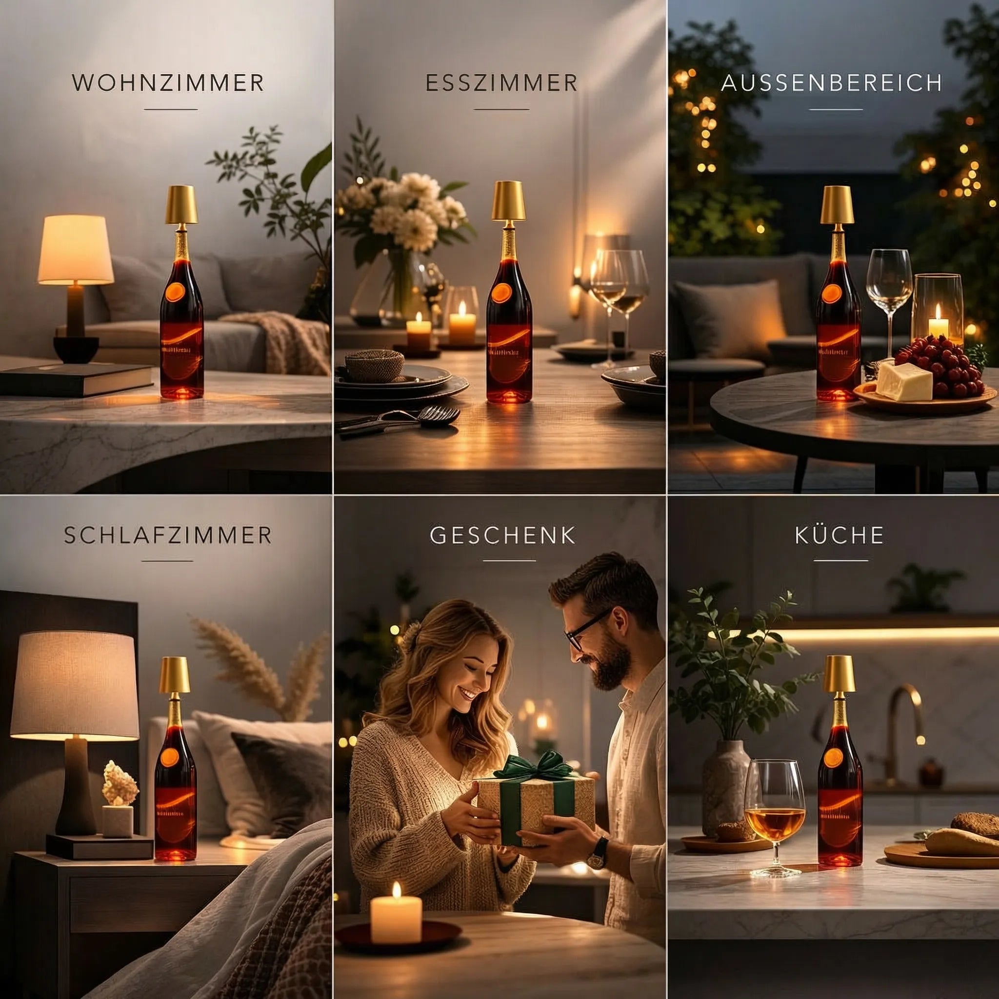Flaschenlicht | Fles als Tafellamp | Accu Tafellamp | Flesstop | LumiFles